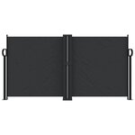 vidaXL Auvent latéral rétractable noir 120x1200 cm