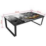 Vidaxl table basse avec dessus de table rectangulaire