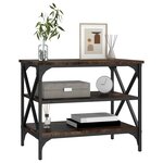 vidaXL Meuble TV Chêne fumé 60x40x50 cm Bois d'ingénierie