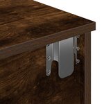 vidaXL Étagère murale avec tiroirs chêne fumé bois d'ingénierie