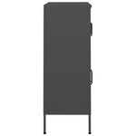 vidaXL Armoire de rangement Anthracite 80x35x101 5 cm Acier