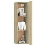 vidaXL Ensemble de meubles TV 4 Pièces Chêne sonoma Bois d'ingénierie