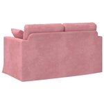 vidaXL Canapé Rose 138 x 78 x 80 cm Velours
