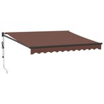 vidaXL Auvent rétractable automatique marron 300x250 cm