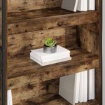 vidaXL Bibliothèque 2 Pièces Chêne Fumé 80 x 30 x 155 cm