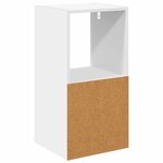 vidaXL Table de chevet Blanc 35 x 32 x 68 5 cm Bois d'ingénierie