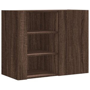 vidaXL Armoire murale chêne marron 75x35x60 cm bois d'ingénierie