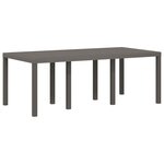 vidaXL Ensemble de salle à manger pour jardin 7 Pièces Gris clair PP