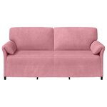 vidaXL Sofa 3 places Rose 198 x 83 x 95 cm Velours