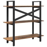 vidaXL Étagère Bois Ancien 100 x 33 5 x 102 cm Bois d'ingénierie