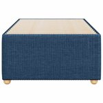 vidaXL Cadre de lit sans matelas bleu 90x200 cm tissu