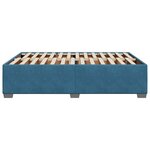 vidaXL Cadre de lit sans matelas bleu 140x200 cm velours