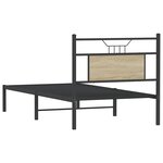 vidaXL Cadre de lit sans matelas chêne sonoma 90x190 cm
