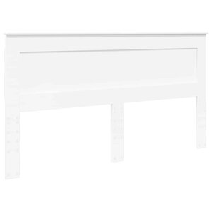 vidaXL Tête de lit avec tête de lit Blanc 200 cm Bois d'ingénierie