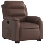 vidaXL Fauteuil inclinable marron similicuir
