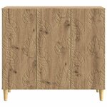 vidaXL Buffet Chêne artisanal 89 x 34 5 x 80 cm Bois d'ingénierie
