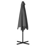 vidaXL Parasol d'extérieur avec poteau en acier 300 cm Anthracite