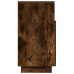 vidaXL Table de chevet avec 2 tiroirs chêne fumé 36x36x68 cm
