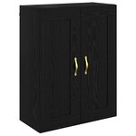 vidaXL Haut Armoire Chêne noir 69 5 x 34 x 180 cm Bois d'ingénierie