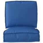 vidaXL Set de coussins de palette 2 Pièces Bleu royal 50 x 50 x 12 cm