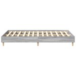 vidaXL Cadre de lit sans matelas sonoma gris 135x190 cm