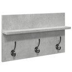 vidaXL Ensemble de meubles de couloir 4 Pièces gris béton bois ingénierie