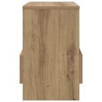 vidaXL Étagère à magazines Chêne artisanal 35 x 30 x 45 cm