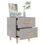 vidaXL Table de chevet Gris béton 40x35x47 5 cm