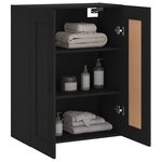 vidaXL Armoire murale noir 69 5x34x90 cm bois d'ingénierie