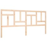 vidaXL Cadre de lit avec tête de lit 200x200 cm bois massif