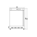 Mini armoire réfrigérée négative porte pleine - 120 litres - afi collin lucy - r2901 porte600pleine