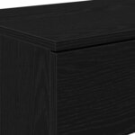 vidaXL Table console Chêne noir 90 x 36 x 75 cm Bois d'ingénierie