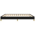 vidaXL Cadre de lit sans matelas noir 180x200 cm tissu