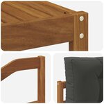 vidaXL Ensemble de canapés d'extérieur 7 Pièces Naturel et Anthracite