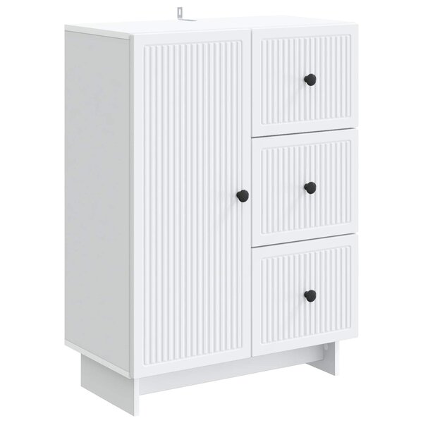 vidaXL Buffet Blanc 66 x 34 5 x 90 cm Bois d'ingénierie