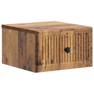 vidaXL Cabinet de chevet mural Bois ancien 33 x 34 5 x 20 cm