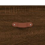 vidaXL Buffet haut Chêne marron 69 5x34x180 cm Bois d'ingénierie