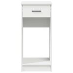 vidaXL Support de tour d'ordinateur avec tiroir blanc 35x45x77 cm