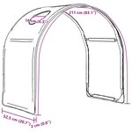 vidaXL Tunnel de lit pour lit mezzanine d'enfants 2 pc Noir Polyester