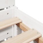 vidaXL Cadre de lit sans matelas blanc 120x190 cm bois de pin massif