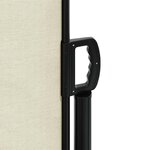 vidaXL Auvent latéral rétractable crème 160x300 cm