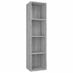 vidaXL Bibliothèque/Meuble TV Sonoma gris 36x30x143 cm
