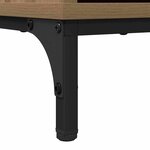 vidaXL Buffet chêne artisanal 69 5 x 33 x 82 cm Bois d'ingénierie
