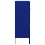 vidaXL Armoire de rangement Bleu marine 80x35x101 5 cm Acier