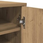 vidaXL Armoire à chaussures vieux bois 32x35x92 cm bois d'ingénierie
