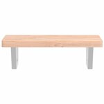 vidaXL Étagère de vasque murale acier et bois massif de hêtre