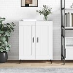 vidaXL Buffet blanc 69 5x34x90 cm bois d'ingénierie