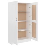vidaXL Bibliothèque Blanc 82 5x30 5x150 cm Bois d’ingénierie
