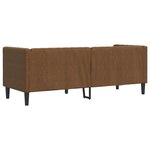 vidaXL Canapé Chesterfield avec traversins 3 places similicuir daim
