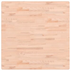 vidaXL Dessus de table 90x90x2 5 cm carré bois massif de hêtre